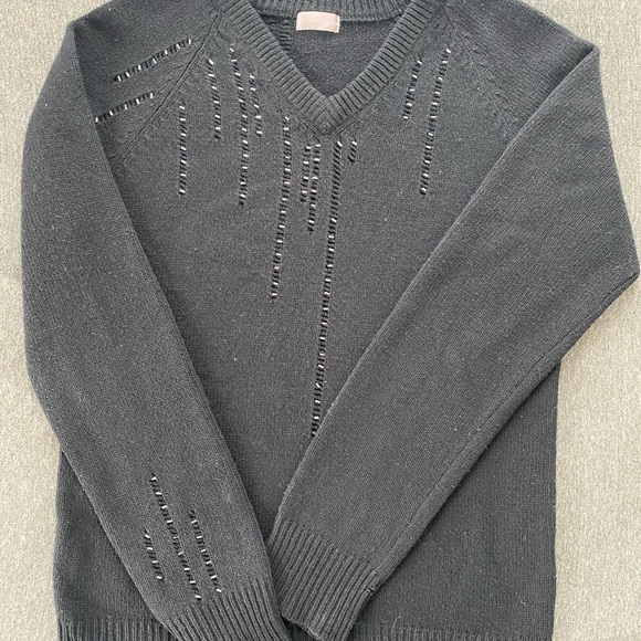 Vintage Dior Homme AW05 Beaded Wool Sweater - Picture 1 of 9